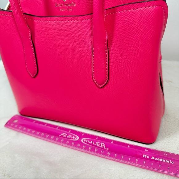 Kate Spade New York RORY Pink Saffiano Medium Satchel Crossbody Bag - Picture 9 of 16